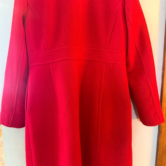 J. Crew Vibrant Red Pea Coat - Picture 6 of 7